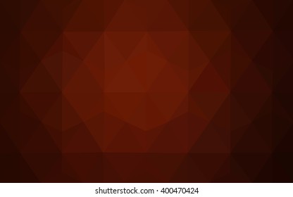 Dark red polygonal illustration, which consist of triangles. Geometric background in Origami style with gradient. Triangular design for your business.
