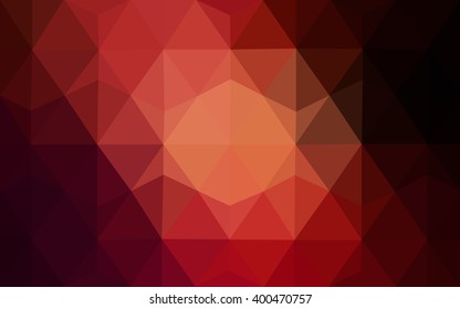 Dark red polygonal illustration, which consist of triangles. Geometric background in Origami style with gradient. Triangular design for your business.