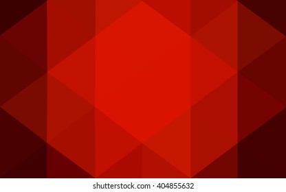 Dark red polygonal illustration, which consist of triangles. Geometric background in Origami style with gradient. Triangular design for your business.