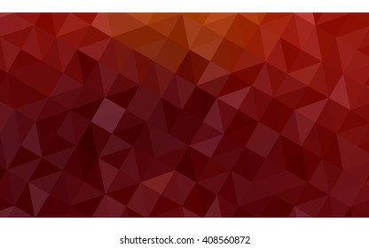 Dark red polygonal illustration, which consist of triangles. Geometric background in Origami style with gradient. Triangular design for your business.