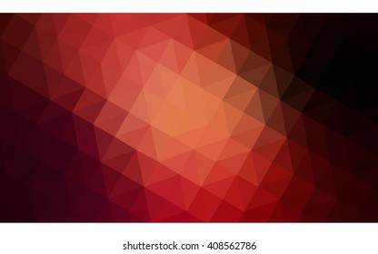 Dark red polygonal illustration, which consist of triangles. Geometric background in Origami style with gradient. Triangular design for your business.