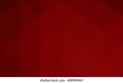 Dark red polygonal illustration, which consist of triangles. Geometric background in Origami style with gradient. Triangular design for your business.