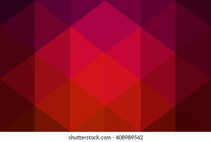 Dark red polygonal illustration, which consist of triangles. Geometric background in Origami style with gradient. Triangular design for your business.