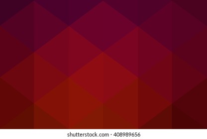Dark red polygonal illustration, which consist of triangles. Geometric background in Origami style with gradient. Triangular design for your business.