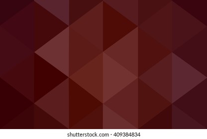 Dark red polygonal illustration, which consist of triangles. Geometric background in Origami style with gradient. Triangular design for your business.