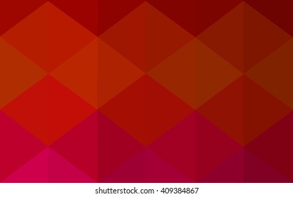 Dark red polygonal illustration, which consist of triangles. Geometric background in Origami style with gradient. Triangular design for your business.