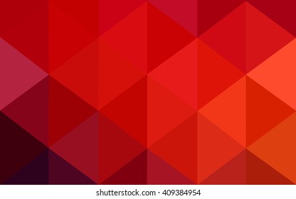 Dark red polygonal illustration, which consist of triangles. Geometric background in Origami style with gradient. Triangular design for your business.