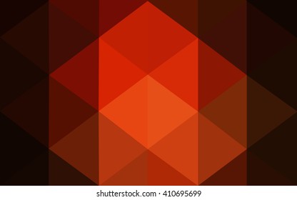 Dark red polygonal illustration, which consist of triangles. Geometric background in Origami style with gradient. Triangular design for your business.