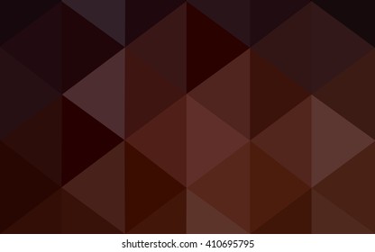 Dark red polygonal illustration, which consist of triangles. Geometric background in Origami style with gradient. Triangular design for your business.