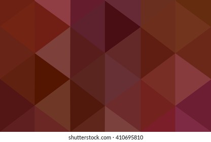 Dark red polygonal illustration, which consist of triangles. Geometric background in Origami style with gradient. Triangular design for your business.