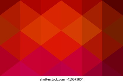 Dark red polygonal illustration, which consist of triangles. Geometric background in Origami style with gradient. Triangular design for your business.