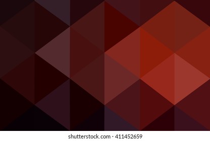 Dark red polygonal illustration, which consist of triangles. Geometric background in Origami style with gradient. Triangular design for your business.