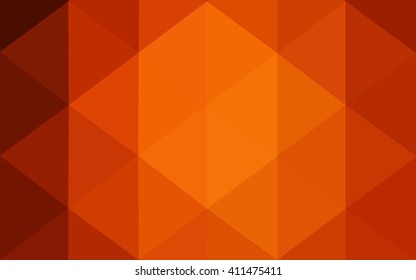 Dark red polygonal illustration, which consist of triangles. Geometric background in Origami style with gradient. Triangular design for your business.