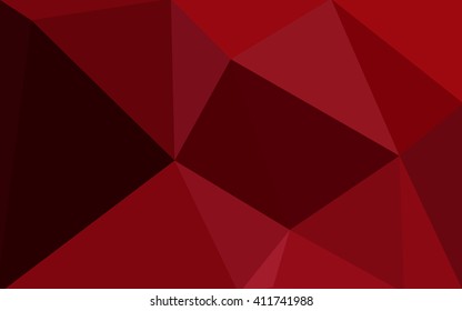 Dark red polygonal illustration, which consist of triangles. Geometric background in Origami style with gradient. Triangular design for your business.