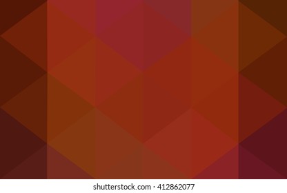 Dark red polygonal illustration, which consist of triangles. Geometric background in Origami style with gradient. Triangular design for your business.