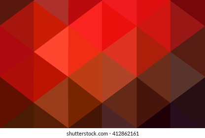 Dark red polygonal illustration, which consist of triangles. Geometric background in Origami style with gradient. Triangular design for your business.