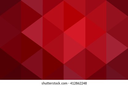 Dark red polygonal illustration, which consist of triangles. Geometric background in Origami style with gradient. Triangular design for your business.