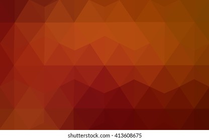 Dark red polygonal illustration, which consist of triangles. Geometric background in Origami style with gradient. Triangular design for your business.