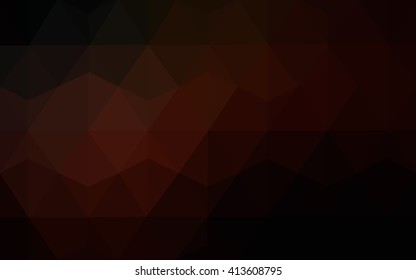 Dark red polygonal illustration, which consist of triangles. Geometric background in Origami style with gradient. Triangular design for your business.