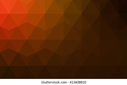 Dark red polygonal illustration, which consist of triangles. Geometric background in Origami style with gradient. Triangular design for your business.