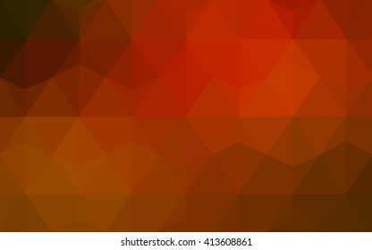 Dark red polygonal illustration, which consist of triangles. Geometric background in Origami style with gradient. Triangular design for your business.