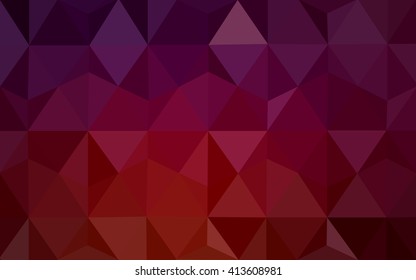 Dark red polygonal illustration, which consist of triangles. Geometric background in Origami style with gradient. Triangular design for your business.