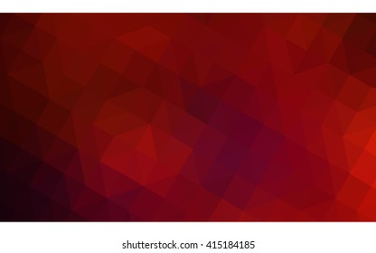 Dark red polygonal illustration, which consist of triangles. Geometric background in Origami style with gradient. Triangular design for your business.