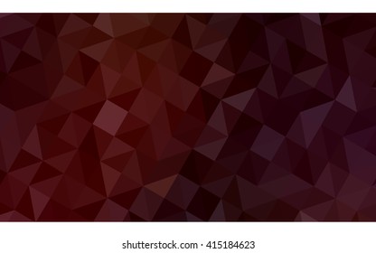 Dark red polygonal illustration, which consist of triangles. Geometric background in Origami style with gradient. Triangular design for your business.