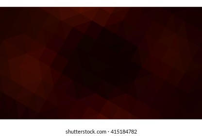 Dark red polygonal illustration, which consist of triangles. Geometric background in Origami style with gradient. Triangular design for your business.