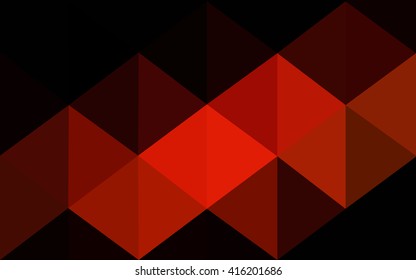 Dark red polygonal illustration, which consist of triangles. Geometric background in Origami style with gradient. Triangular design for your business.