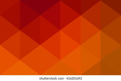 Dark red polygonal illustration, which consist of triangles. Geometric background in Origami style with gradient. Triangular design for your business.