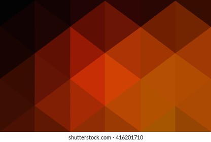 Dark red polygonal illustration, which consist of triangles. Geometric background in Origami style with gradient. Triangular design for your business.