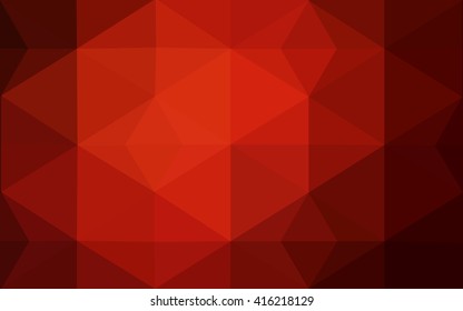 Dark red polygonal illustration, which consist of triangles. Geometric background in Origami style with gradient. Triangular design for your business.