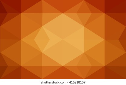 Dark red polygonal illustration, which consist of triangles. Geometric background in Origami style with gradient. Triangular design for your business.