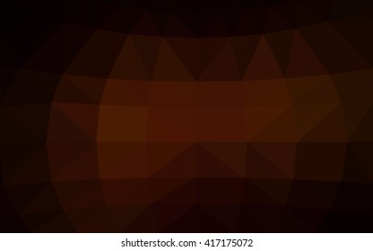 Dark red polygonal illustration, which consist of triangles. Triangular design for your business. Creative geometric background in Origami style with gradient.