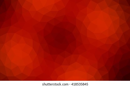 Dark red polygonal illustration, which consist of triangles. Geometric background in Origami style with gradient. Triangular design for your business.
