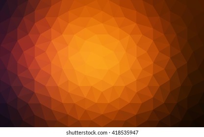Dark red polygonal illustration, which consist of triangles. Geometric background in Origami style with gradient. Triangular design for your business.