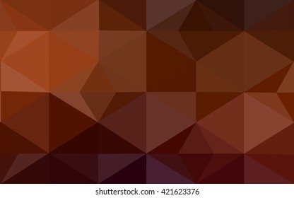 Dark red polygonal illustration, which consist of triangles. Geometric background in Origami style with gradient. Triangular design for your business.