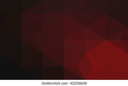 Dark red polygonal illustration, which consist of triangles. Geometric background in Origami style with gradient. Triangular design for your business.