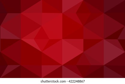 Dark red polygonal illustration, which consist of triangles. Geometric background in Origami style with gradient. Triangular design for your business.