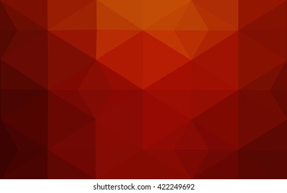Dark red polygonal illustration, which consist of triangles. Geometric background in Origami style with gradient. Triangular design for your business.