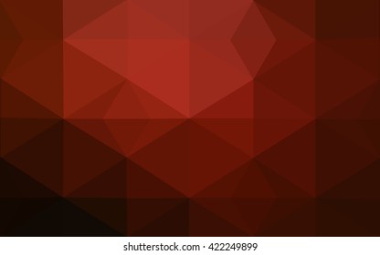 Dark red polygonal illustration, which consist of triangles. Geometric background in Origami style with gradient. Triangular design for your business.