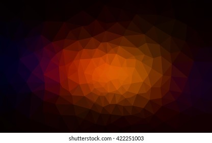 Dark red polygonal illustration, which consist of triangles. Geometric background in Origami style with gradient. Triangular design for your business.