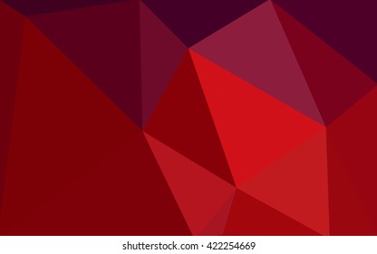 Dark red polygonal illustration, which consist of triangles. Geometric background in Origami style with gradient. Triangular design for your business.