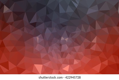 Dark red polygonal illustration, which consist of triangles. Geometric background in Origami style with gradient. Triangular design for your business.