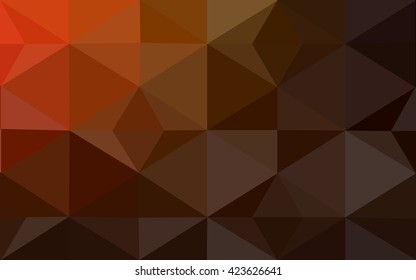 Dark red polygonal illustration, which consist of triangles. Geometric background in Origami style with gradient. Triangular design for your business.