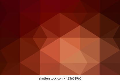 Dark red polygonal illustration, which consist of triangles. Geometric background in Origami style with gradient. Triangular design for your business.