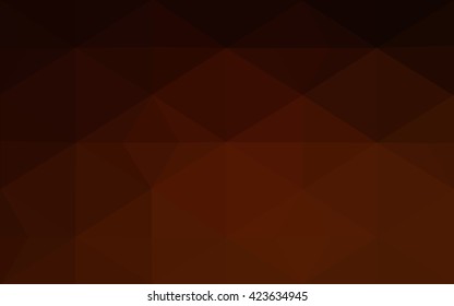 Dark red polygonal illustration, which consist of triangles. Geometric background in Origami style with gradient. Triangular design for your business.