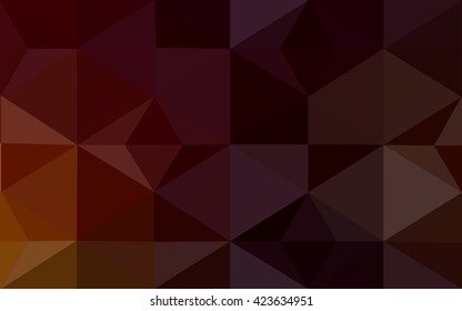 Dark red polygonal illustration, which consist of triangles. Geometric background in Origami style with gradient. Triangular design for your business.