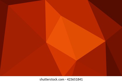Dark red polygonal illustration, which consist of triangles. Geometric background in Origami style with gradient. Triangular design for your business.